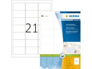 ETIKET HERMA 4677 63.5X38.1MM PREMIUM A4 2100ST