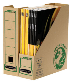 TIJDSCHRIFTCASSETTE BANKERS BOX EARTH A4 80MM