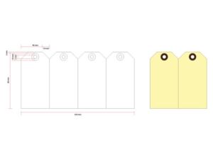 LABEL HF2 NR2 40X80MM KARTON 200GR CHAMOIS