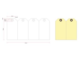 LABEL HF2 NR3 45X90MM KARTON 200GR CHAMOIS