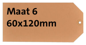 LABEL HF2 NR6 60X120MM KARTON 200GR CHAMOIS