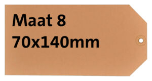 LABEL HF2 NR8 70X140MM KARTON 200GR CHAMOIS