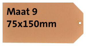 LABEL HF2 NR9 75X150MM KARTON 200GR CHAMOIS