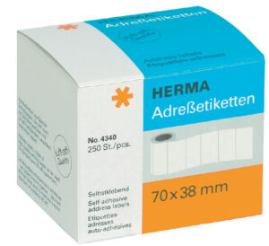 ETIKET HERMA ADRES 4340 70X38MM 250ST
