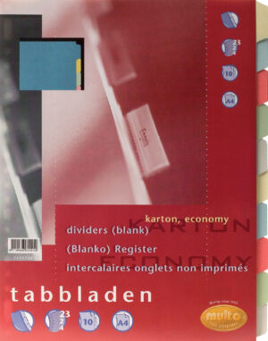 TABBLADEN MULTO 7311730 A4 23R KARTON 10DLG ASS