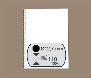 DRAADRUG GBC 12.7MM 34RINGS A4 ZWART