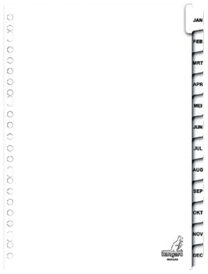 TABBLAD KANGARO PK412JM A4 23R KART 12DLG JAN-DEC