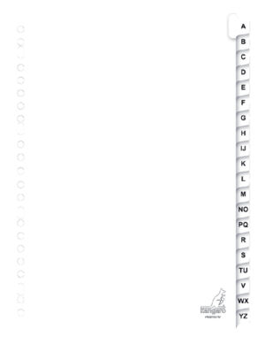 TABBLAD KANGARO PK420AZM A4 23R A-Z KART 20DLG WIT