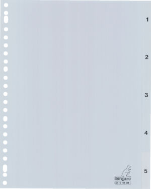 TABBLAD KANGARO G405CM A4 23R PP 5DLG 1-5 GRIJS