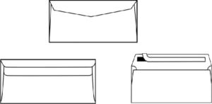 ENVELOP BANK C5/6 114X229MM 80GR WIT