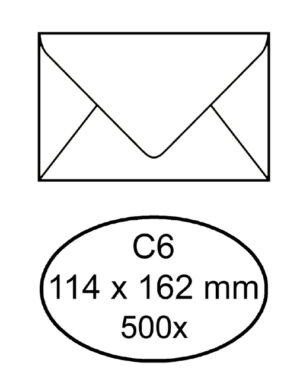 ENVELOP BANK 114X162MM 70GR WIT