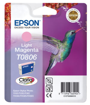 INKCARTRIDGE EPSON T080640 LICHT ROOD