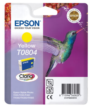 INKCARTRIDGE EPSON T080440 GEEL