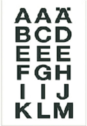 ETIKET HERMA 4135 LETTER 20X20MM AZ TRANSPARANT