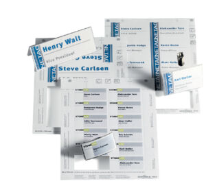 BADGEKAART DURABLE DURAPRINT 61/122X150MM