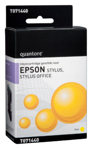 INKCARTRIDGE QUANTORE EPS T071440 GEEL
