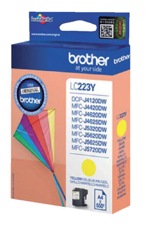 INKCARTRIDGE BROTHER LC-223 GEEL