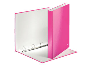 RINGBAND LEITZ WOW 4242 4RINGS A4 25MM ROZE