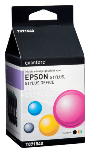 INKCARTRIDGE QUANTORE EPS T071540 ZWART KLEUR