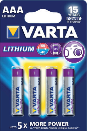 BATTERIJ VARTA AAA PROFESSIONAL LITHIUM