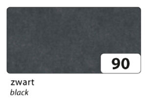 ZIJDEVLOEIPAPIER FOLIA 50X70CM 20G NR 90 ZWART