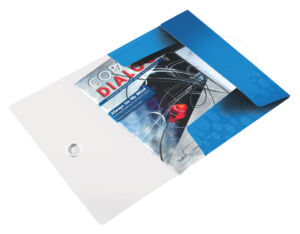 DOSSIERMAP LEITZ WOW 3KLEP A4 PP BLAUW