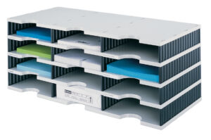 VAKKENSET STYRODOC A4 12VAKS ZWART/GRIJS