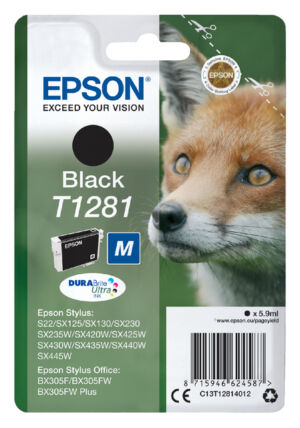 INKCARTRIDGE EPSON T1281 ZWART