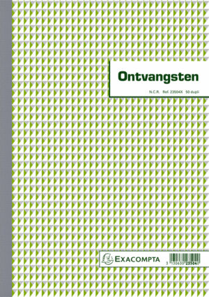 KASBOEK MANIFOLD ONTVANGSTEN DUPLI 50VEL