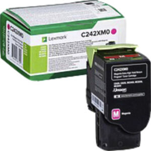 TONERCARTRIDGE LEXMARK C242XM0 3.5K EHC ROOD