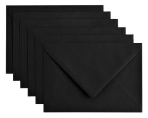 ENVELOP PAPICOLOR C6 114X162MM 6ST RAVENZWART