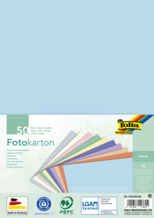 FOTOKARTON FOLIA PASTEL DIN A4 ASS