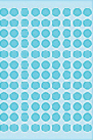 ETIKET HERMA 1843 ROND 8MM 540ST BLAUW