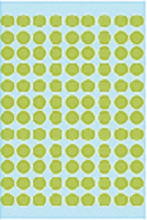 ETIKET HERMA 1848 ROND 8MM 540ST FLUOR GROEN