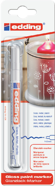 VILTSTIFT EDDING 751 LAK ROND 1-2MM WIT