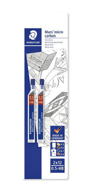 POTLOODSTIFT STAEDTLER MARS CARBON MICRO 0.5MM HB