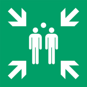 PICTOGRAM TARIFOLD VERZAMELPLAATS 300X300MM