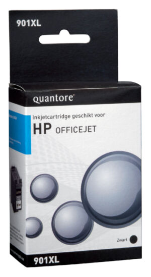 INKCARTRIDGE QUANTORE HP 901XL CC654AE HC ZWART