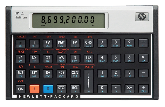 Rekenmachine HP 12C platinum | Kantoorsupply