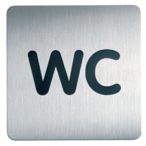 INFOBORD PICTOGRAM DURABLE VIERKANT WC 150MM