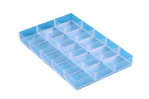 TRAY RUB TBV 4 EN 9 LTR 342X215X35MM TRANSP WIT