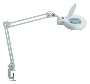 BUREAULAMP MAUL VISO LOEP LED KLEM WIT