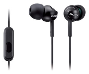 OORDOPJES SONY EX110AP MICROFOON ZWART