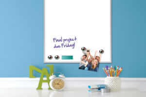 WHITEBOARD NOBO 58.5X43CM GELAKT ALUMINIUM
