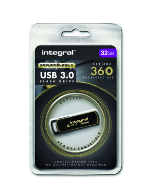 USB-STICK INTEGRAL 3.0 SECURE 360 32GB ZWART