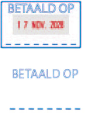 DATUMSTEMPEL TRODAT PRINTY 4750 BETAALD OP