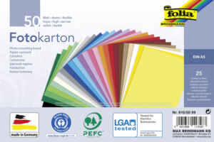 FOTOKARTON FOLIA A5 PAK À 50 VEL ASSORTI