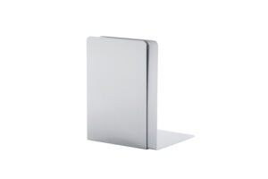 BOEKENSTEUN MAUL 12X12X17.5CM ALUMINIUM ZILVER