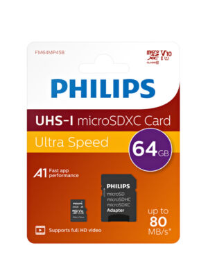 GEHEUGENKAART PHILIPS MICRO SDXC 64GB