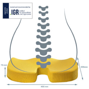 STOELKUSSEN LEITZ ERGO COSY GEEL